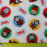 FS907_1 Thomas Classic | Fabric | Brand, Branded, cartoon, Cartoon Network, Children, comic, comics, Cotton, Engine, Fabric, fashion fabric, Friends, hero, Kids, Light blue, logo, making, Tank, The, Thom, Thomas, Thomas & Friends, Thomas the tank engine, Train | Fabric Styles