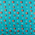 FS682_2 Festive Mount Baubles Cotton Fabric Green | Fabric | blue, celebration, Christmas, Cotton, drape, Dream, Fabric, fashion fabric, Festive, Light blue, making, SALE, sewing, Skirt, Snowflake, Xmas | Fabric Styles