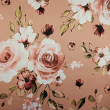 FS1012 Botanical Spring Floral Scuba Stretch Knit Fabric Mink | Fabric | Conversational, fabric, floral, flowers, FS426, mink, scuba | Fabric Styles