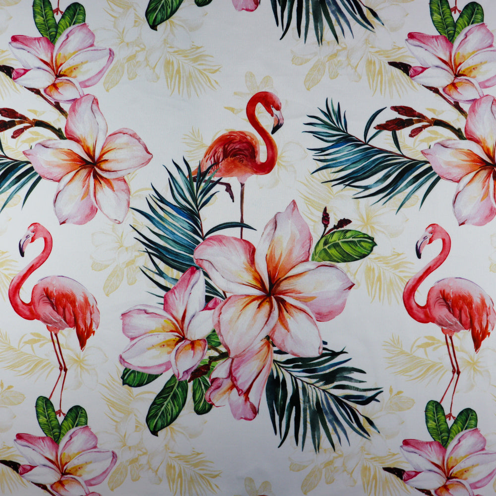 Tropical Flamingo Floral Print