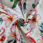 Tropical Flamingo Floral Print