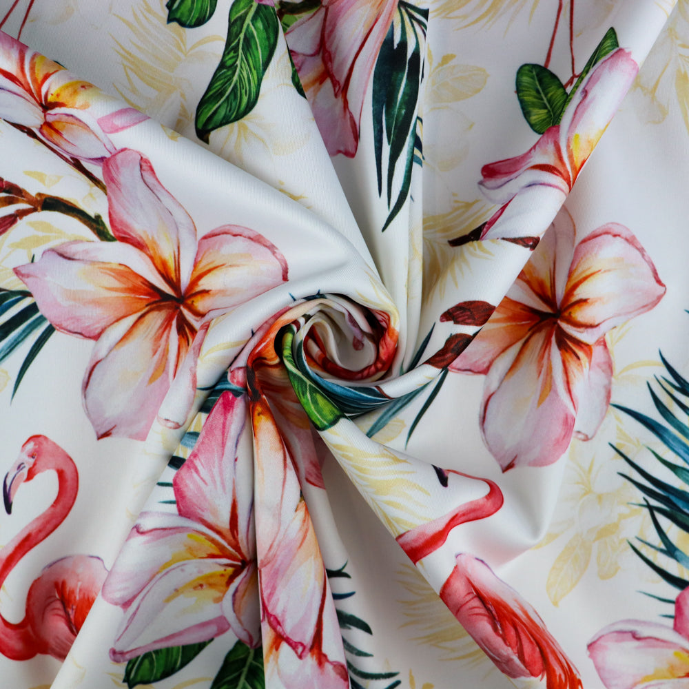 Tropical Flamingo Floral Print
