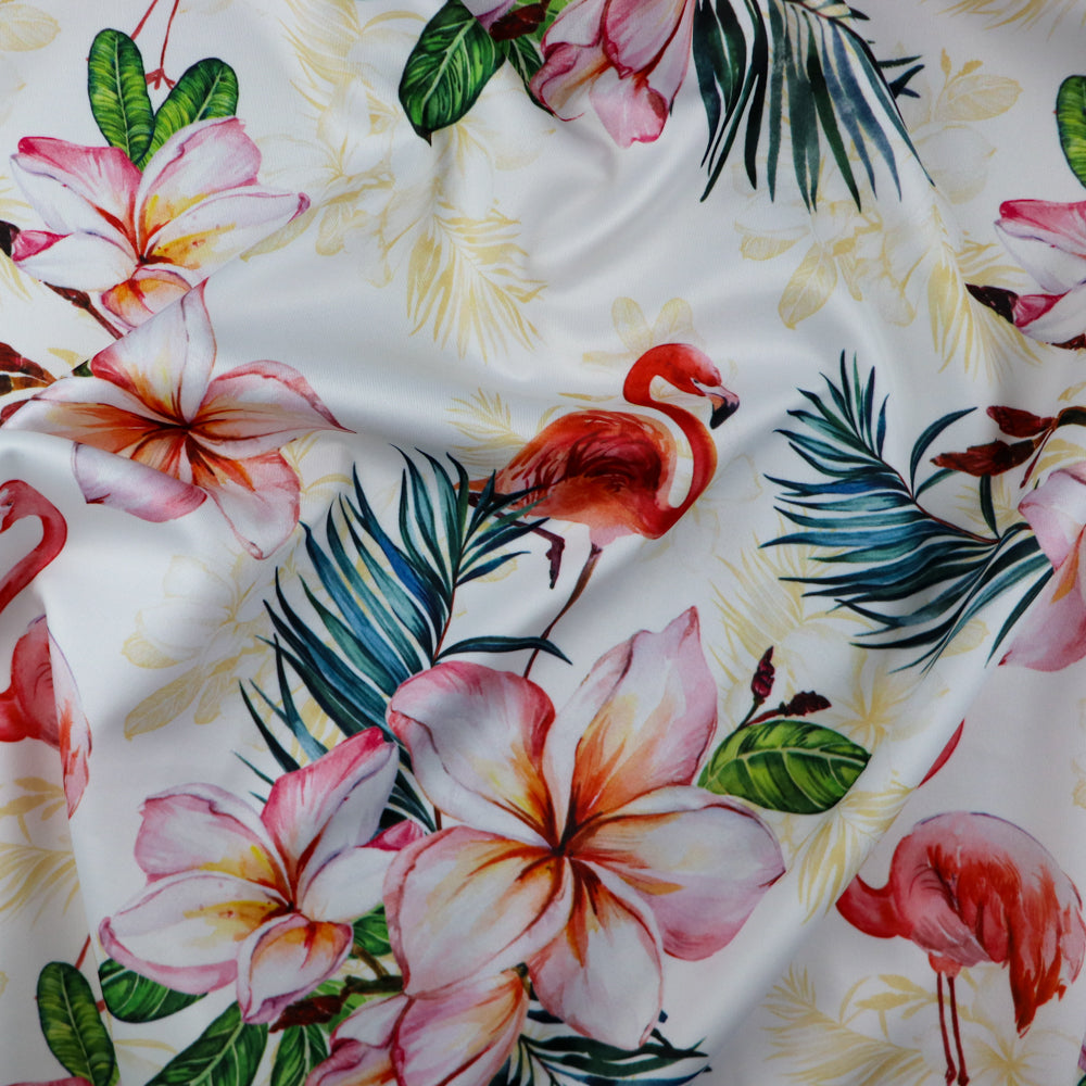 Tropical Flamingo Floral Print
