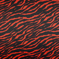 FS1115 Zebra Scuba Stretch Knit Fabric Red & Black | Fabric | Animal, Black, drape, Fabric, fashion fabric, Scuba, sewing, Stretchy, White, Zebra | Fabric Styles