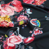 FS544 Floral | Fabric | drape, Fabric, fashion fabric, Floral, Flower, SALE, sewing, spun poly, Spun Polyester, Spun Polyester Elastane, Stretchy | Fabric Styles