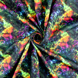 FS1017 Rainbow Storm Cotton Fabric Black | Fabric | children, Cotton, drape, Fabric, fashion fabric, Kids, making, Rainbow, sewing, Skirt, Tie Dye | Fabric Styles