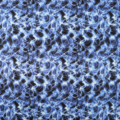 FS1021 Flames Cotton Fabric Blue | Fabric | Blue flames, children, Cotton, drape, Fabric, fashion fabric, Fire, Flame, Kids, Lightning, making, Rainbow, sewing, Skirt, Tie Dye | Fabric Styles