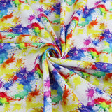 FS1026 Paint Splash Tie Dye Cotton Fabric Rainbow | Fabric | children, Cotton, drape, Fabric, fashion fabric, Kids, Lightning, making, Rainbow, sewing, Skirt, Tie Dye | Fabric Styles