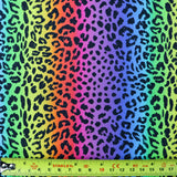 FS1023 Leopard Stripe Cotton Rainbow Rainbow | Fabric | animal, Blue flames, children, Cotton, dragon fur, drape, Fabric, fashion fabric, Fur, Kids, Leopard, Lightning, making, Rainbow, sewing, Skirt, Stripe, Tie Dye | Fabric Styles