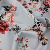 FS1075 Floral Oriental Swan Scuba Stretch Fabric | Fabric | drape, Eagle, Fabric, fashion fabric, Floral, Flower, oriental, Scuba, sewing, Swan | Fabric Styles