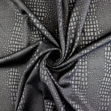 FS1077 Snake Scale Waffle Stretch Fabric | Fabric | black, Fabric, fashion fabric, liverpool, scale, sewing, Snake, Snake Skin, Snakeskin, waffle | Fabric Styles