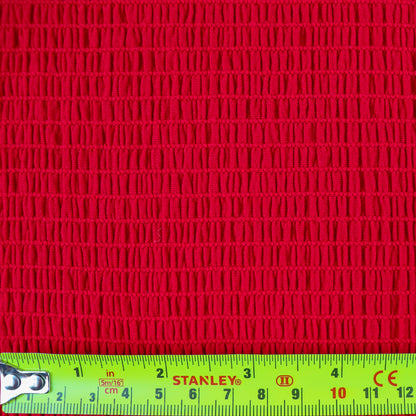 FS1154 Red Crinkle Fabric | Fabric | Crinkle, fabric, red, Swimwear | Fabric Styles