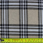 FS1097 Camel Tartan Jacquard Stretch Fabric | Fabric | Camel, Checks, Fabric, fashion fabric, Jacquard, jersey, sewing, Square, Squares, stretch, Tartan, White | Fabric Styles
