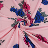 FS510 Blossom Floral ITY Silky Stretch Knit Fabric Pink | Fabric | drape, Dress Fabric, Dress making, Dressmaking Fabric, Fabric, fashion fabric, Floral, ITY, making, Pink, Polyester, SALE, sewing | Fabric Styles