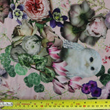 (5C) Pink Floral Owl Print on Thin Chiffon Fabric | Fabric | Chiffon, Floral, Limited, new, Owl, Sale | Fabric Styles