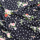 FS1118 Polka Dot Floral Jersey ITY Fabric | Fabric | Conversational, Fabric, Floral, Polka Dot, Sale | Fabric Styles