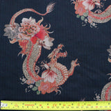 FS1117 Dragon Floral Powermesh Jersey Fabric | Fabric | Conversational, Dragon, Fabric, Powermesh, Sale | Fabric Styles