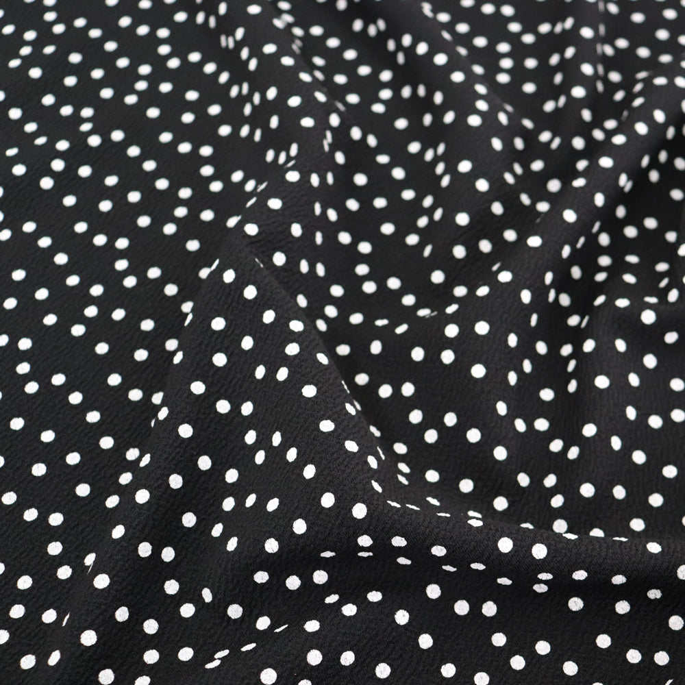 Polka Dots Liverpool Fabric Stretch Lightweight Material