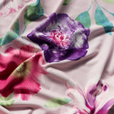 FS1138 Pink Floral Jersey Fabric | Fabric | Fabric, Floral, Pink, Ribbed | Fabric Styles