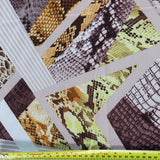 (17C) Abstract Snake Bubble Crepe Fabric | Fabric | Abstract, Animal, Bubble Crepe, Fabric, Limited, new, Sale | Fabric Styles