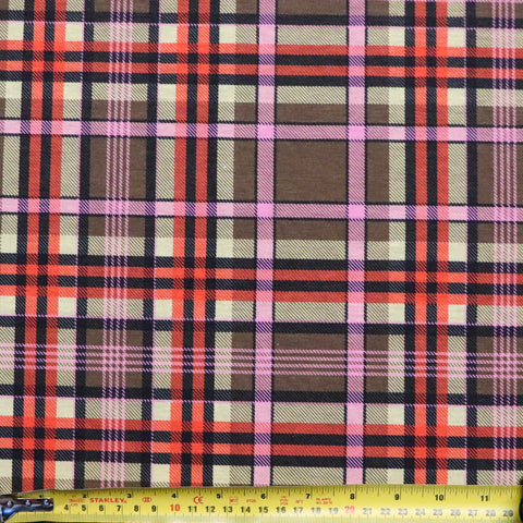 (28C) Red Tartan Jersey Fabric | Fabric | Fabric, limited, new, Sale, tartan | Fabric Styles