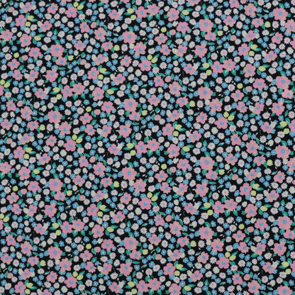 (53C) Pink Floral Spun Polyester (54") | Fabric | Fabric, floral, limited, new, pink, Sale, spun polyester | Fabric Styles