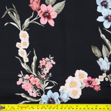 (49C) Black Floral Crepe Fabric | Fabric | crepe, Fabric, floral, limited, new, Sale | Fabric Styles