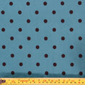 (46C) Teal Polka Dots Soft Touch Fabric | Fabric | blue, Fabric, limited, new, polka dots, Sale, soft touch, teal | Fabric Styles