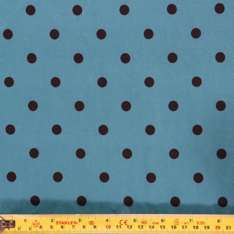 (46C) Teal Polka Dots Soft Touch Fabric | Fabric | blue, Fabric, limited, new, polka dots, Sale, soft touch, teal | Fabric Styles