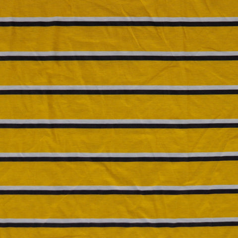 Yellow Stripe Print(60C) | Fabric, New, Spun Polyester, Stripe, yellow | Fabric Styles