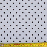 FS1177 Baby Blue Polka dots Print Scuba Stretch Knit Fabric | Fabric | blue, dots, drape, Fabric, fashion fabric, New, Polka Dots, Scuba | Fabric Styles