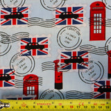 FS1172 Happy & Glorious Stamps Cotton Fabric Blue | Fabric | 100% Cotton, Animal, Animals, Bunting, Cotton, Crown, drape, Fabric, fashion fabric, Happy & Glorious, London, making, New, Party, Party Time, sewing, Union Flag, United kingdom | Fabric Styles