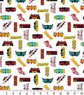 FS783_7 Heroines Stacked Logo History | Fabric | Batman, Batwoman, Blue, Brand, Branded, Children, comic, comics, Cotton, Cotton SALE, dc, drape, Fabric, fashion fabric, flash, hero, Kaboom, Kids, Light blue, logo, making, man, Navy, Pow, super, superhero, Superman, superwoman | Fabric Styles