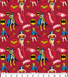 FS783_5 Heroines Stacked Girl Power DC | Fabric | Batman, Batwoman, Blue, Brand, Branded, Children, comic, comics, Cotton, Cotton SALE, dc, drape, Fabric, fashion fabric, flash, hero, Kaboom, Kids, Light blue, logo, making, man, Navy, Pow, Red, super, superhero, Superman, superwoman | Fabric Styles