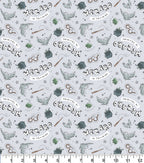 FS635_29 Harry Potter – Wizard in Training Grey Cotton Fabric | Fabric | Broomstick, Children, Cotton, Fabric, FS635, Grey, Harry Potter, Hogwarts, licensed, New, Seeker, Training, witch, Wizard, Wizard in training | Fabric Styles