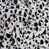 FS1086 Dalmatian Cuddle Fleece Fabric Beige | Fabric | Animal, Children, Comfort, Cuddle, Cuddly, Dalmatian, drape, Fabric, fashion fabric, Fleece, Kids, making, Pastel, Pets, Polyester, sewing, Skirt, White | Fabric Styles