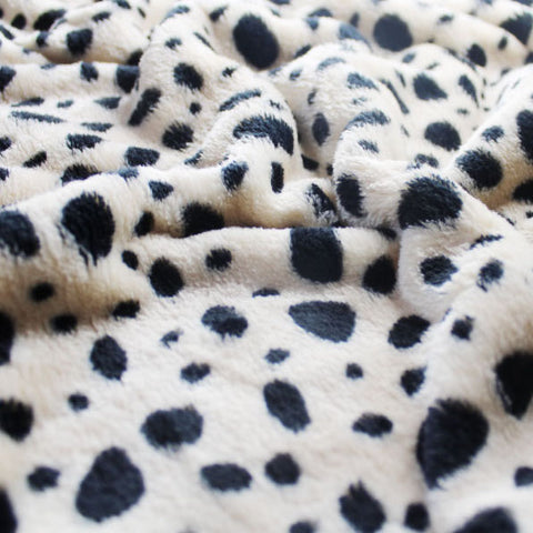 FS1086 Dalmatian Cuddle Fleece Fabric Beige | Fabric | Animal, Children, Comfort, Cuddle, Cuddly, Dalmatian, drape, Fabric, fashion fabric, Fleece, Kids, making, Pastel, Pets, Polyester, sewing, Skirt, White | Fabric Styles