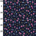 FS854_2 Navy Small Floral Cotton Poplin | Fabric | Button, Buttons, Cotton, Cotton Poplin, drape, Fabric, fashion fabric, Floral, Flower, Kids, making, Rose, Roses, Sale, sewing, Skirt, Woven | Fabric Styles