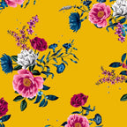 FS298 Mustard Floral | Fabric Styles