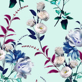 FS286 Rose Mint Floral | Fabric | Fabric, Floral, Flower, Flowers, Green, Light, Mint, Petal, Rose, Scuba, Summer | Fabric Styles
