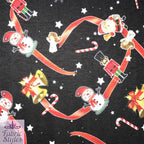 FS072 Christmas Snowman, Santa, Candy stick | Fabric Styles