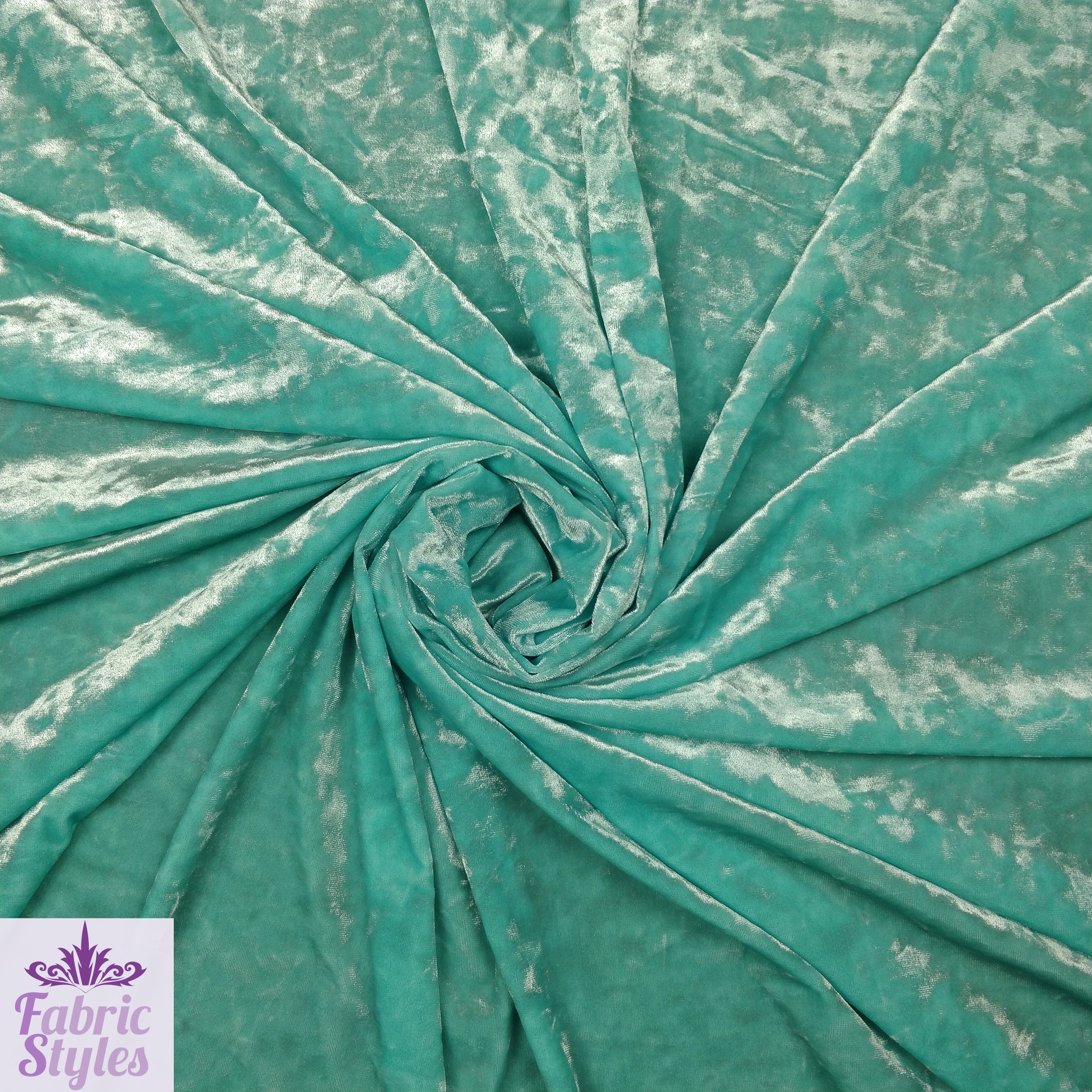 FS083 Plain Crushed Velvet Velour Stretch Knit Fabric - Over 5 Colours | Fabric | Blue, Champagne, Cobalt, Coral, Crushed Velvet, drape, elastane, fabric, fashion fabric, jersey, making, Mint, Plain, polyester, Rose, sewing, Stretch, Stretchy, Velvet | Fabric Styles