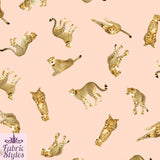 FS102 Animal Cheetah Print Scuba Stretch Knit Fabric Nude | Fabric | Animal, Fabric, jersey, Nude, Peach, Scuba | Fabric Styles