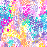 FS1059 Animal Burst Stretch Knit Fabric Multicolour | Fabric | animal, blue, fabric, leopard, pink, scuba | Fabric Styles