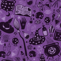 FS1063 Spooky Witchcraft Scuba Stretch Knit Fabric Purple | Fabric | Digitall, fabric, Halloween, Material, Potion, potions, Printed, purple, scuba, witch, Witch Hat | Fabric Styles