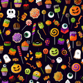 Cute Halloween Sweets & Pumpkin Stretch Fabric