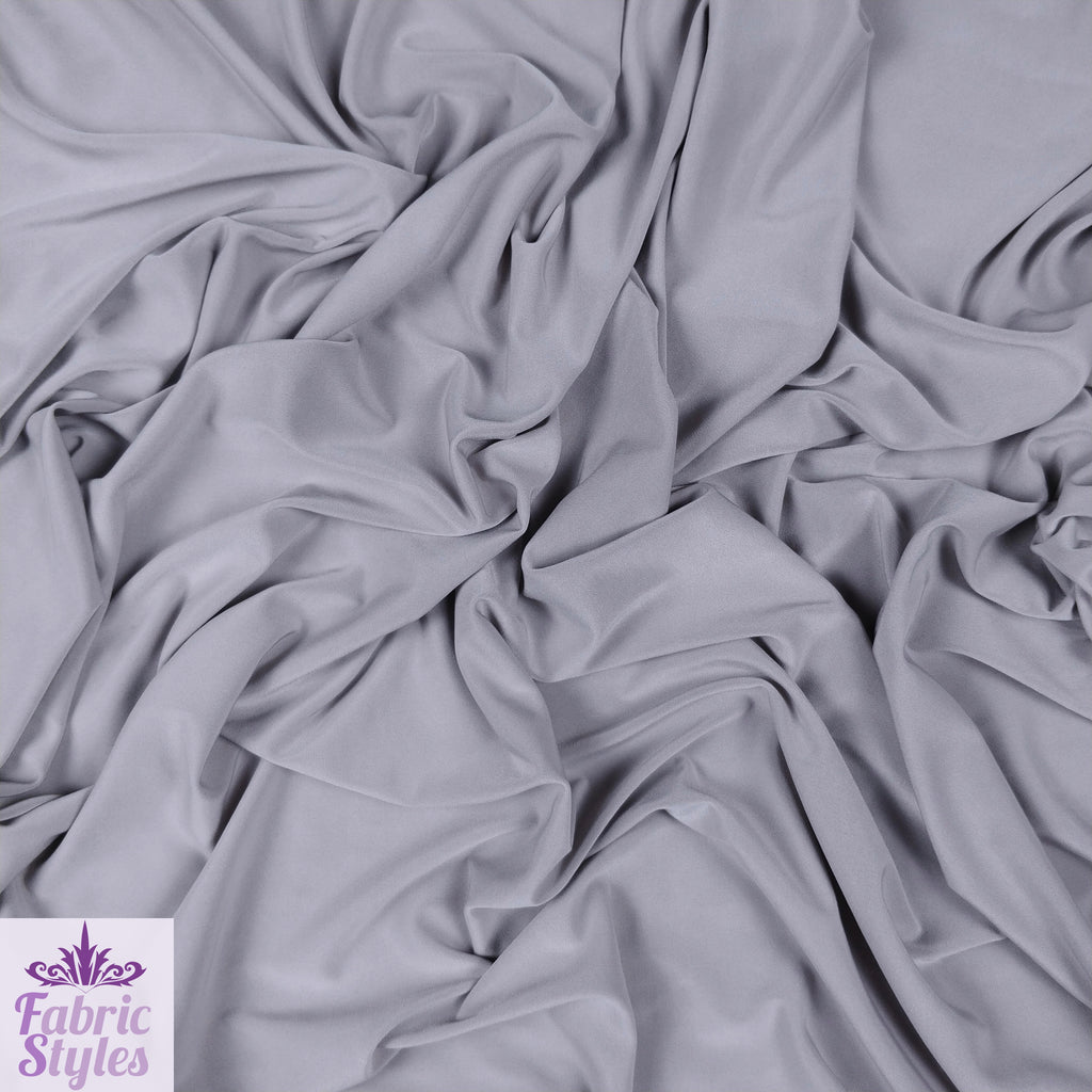 FS115 Solid Plain Soft Touch Fabric Silky Stretch Knit Fabric - More Than 15 Colours | Fabric | Baby blue, Baby Pink, Black, Bridal, drape, Fabric, fashion fabric, Grey, making, Mink, Optic, plain, Red, sewing, Silver, Soft Touch, Wedding, White, Wine | Fabric Styles