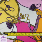 FS118_1 Tassels Handbag Jewels Design | Fabric Styles