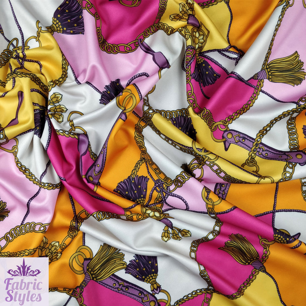 FS118_1 Tassels Handbag Jewels Design | Fabric Styles