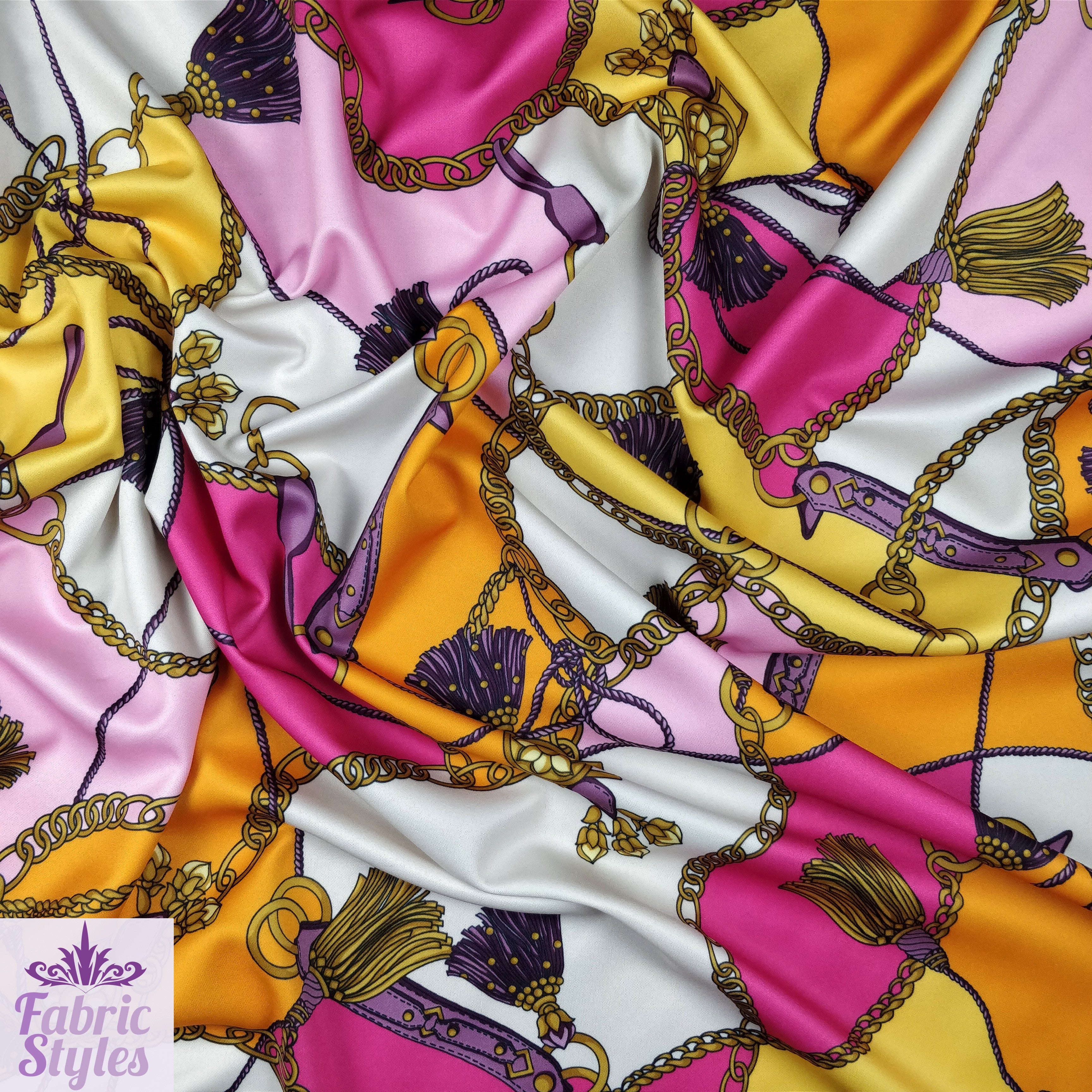 FS118_1 Tassels Handbag Jewels Design | Fabric Styles